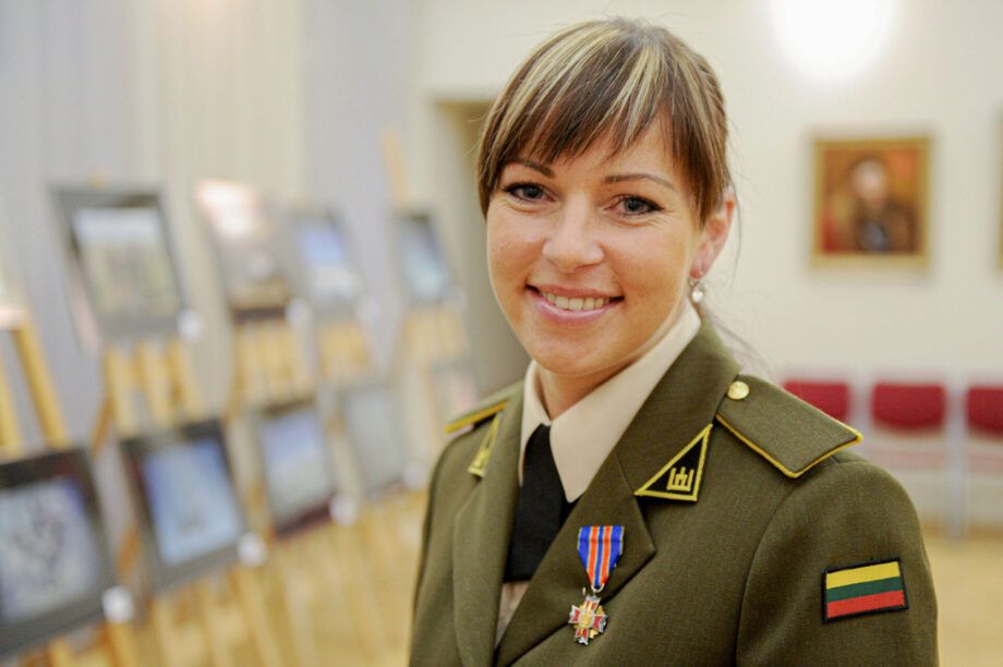 R.Drazdauskaitė dešimt metų tarnavo Lietuvos kariuomenėje (Alfredo Pliadžio nuotr.)