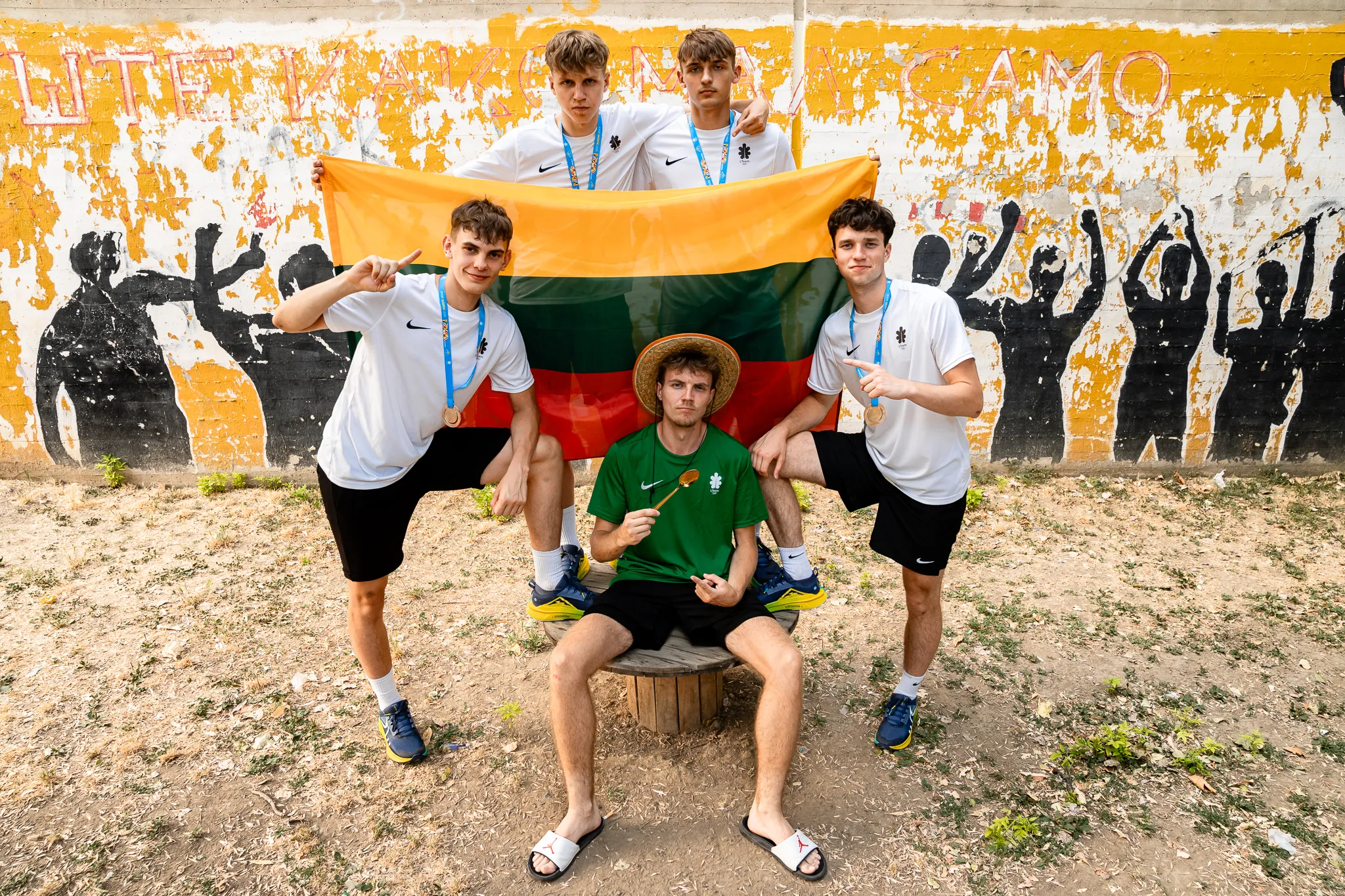 Lietuvos 3x3 vaikinų krepšinio komanda iškovojo aukso medalius / Roko Snarskio / LTOK nuotr.