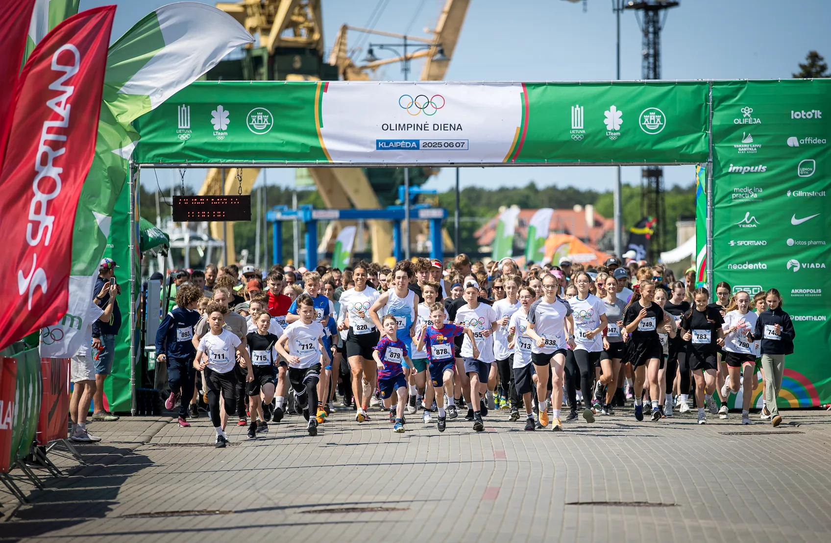 Daugiausia dalyvių sutraukė tradiciniai bėgimai