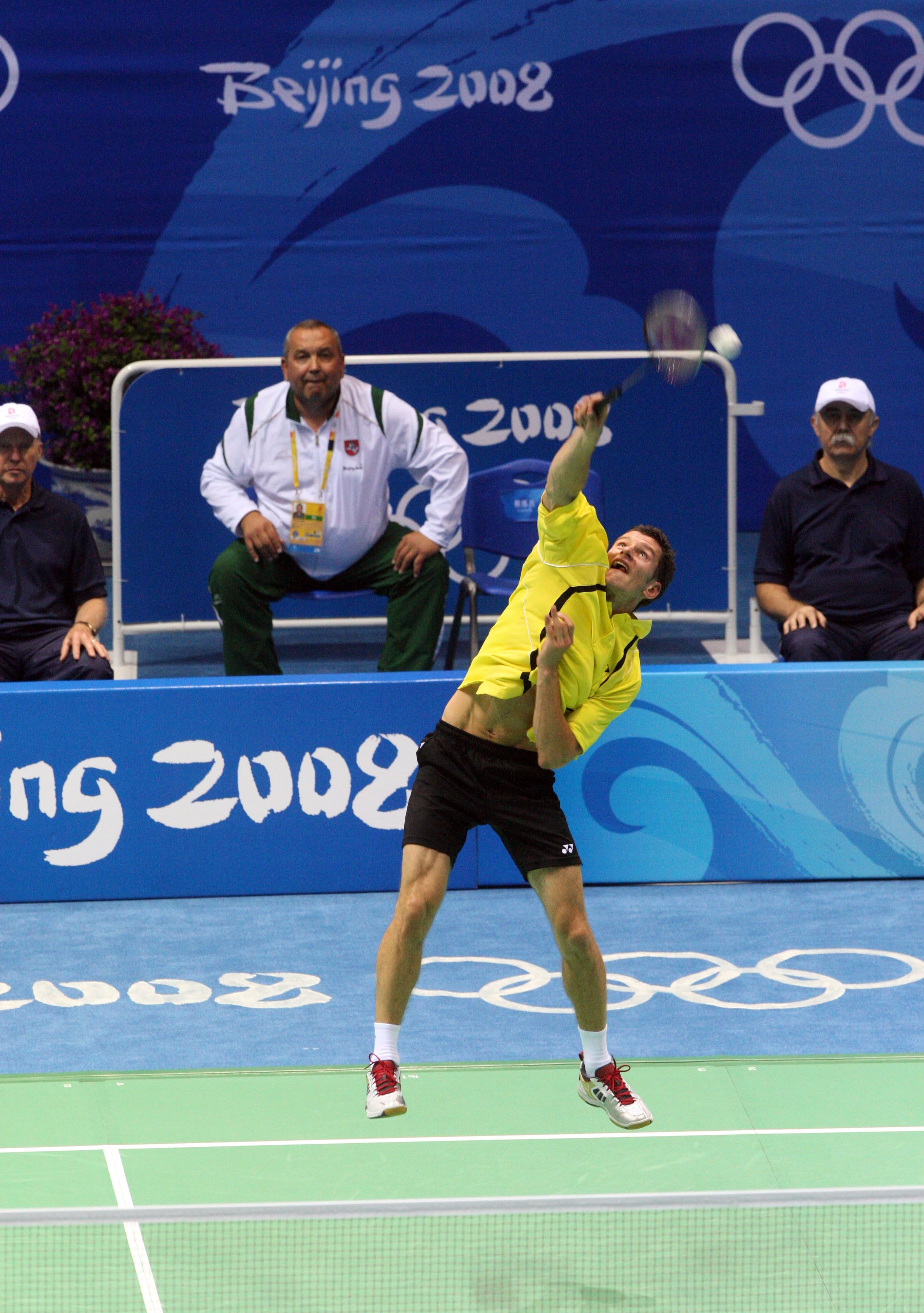 Olimpinėse žaidynėse žaidė du Lietuvos badmintonininkai: A.Stapušaitytė ir K.Navickas/Alfredo Pliadžio nuotr.
