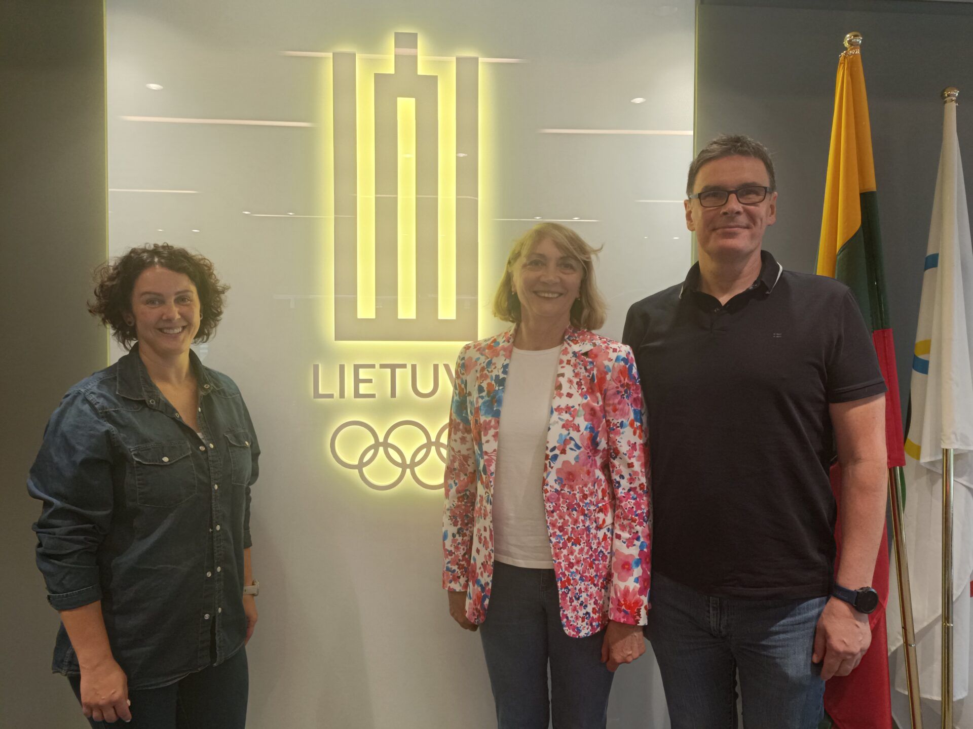 LTOK lankėsi Lietuvos lengvosios atletikos federacijos generalinė sekretorė Nijolė Medvedeva / LTOK nuotr.
