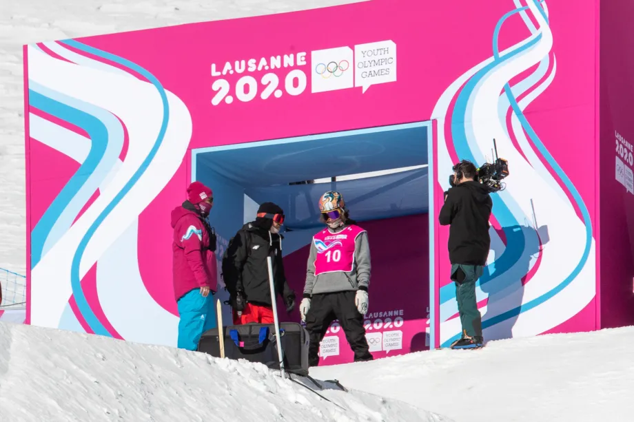 Motiejus Morauskas varžybų starte. Nuotraukos autorius Mike Weyerhaeuser/JDP Freesport.