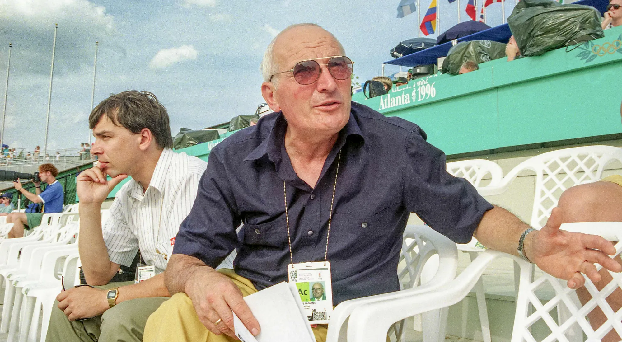 Olimpinis vicečempionas S.Šaparnis buvo ir olimpinių žaidynių teisėjas, ir Lietuvos olimpinės misijos vadovas. Alfredo Pliadžio nuotr.