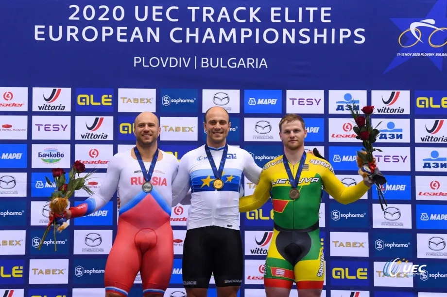 V.Lendelis (dešinėje) – ant Europos čempionato garbės pakylos. (Dario Belingheri (BettiniPhoto) nuotr.)