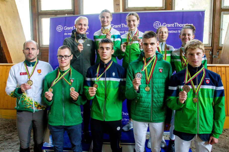 2020 m. Lietuvos čempionato prizininkai (E. Šemioto nuotr.)