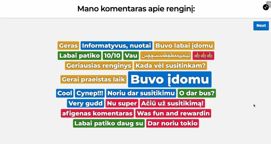 Renginys moksleiviams buvo įdomus