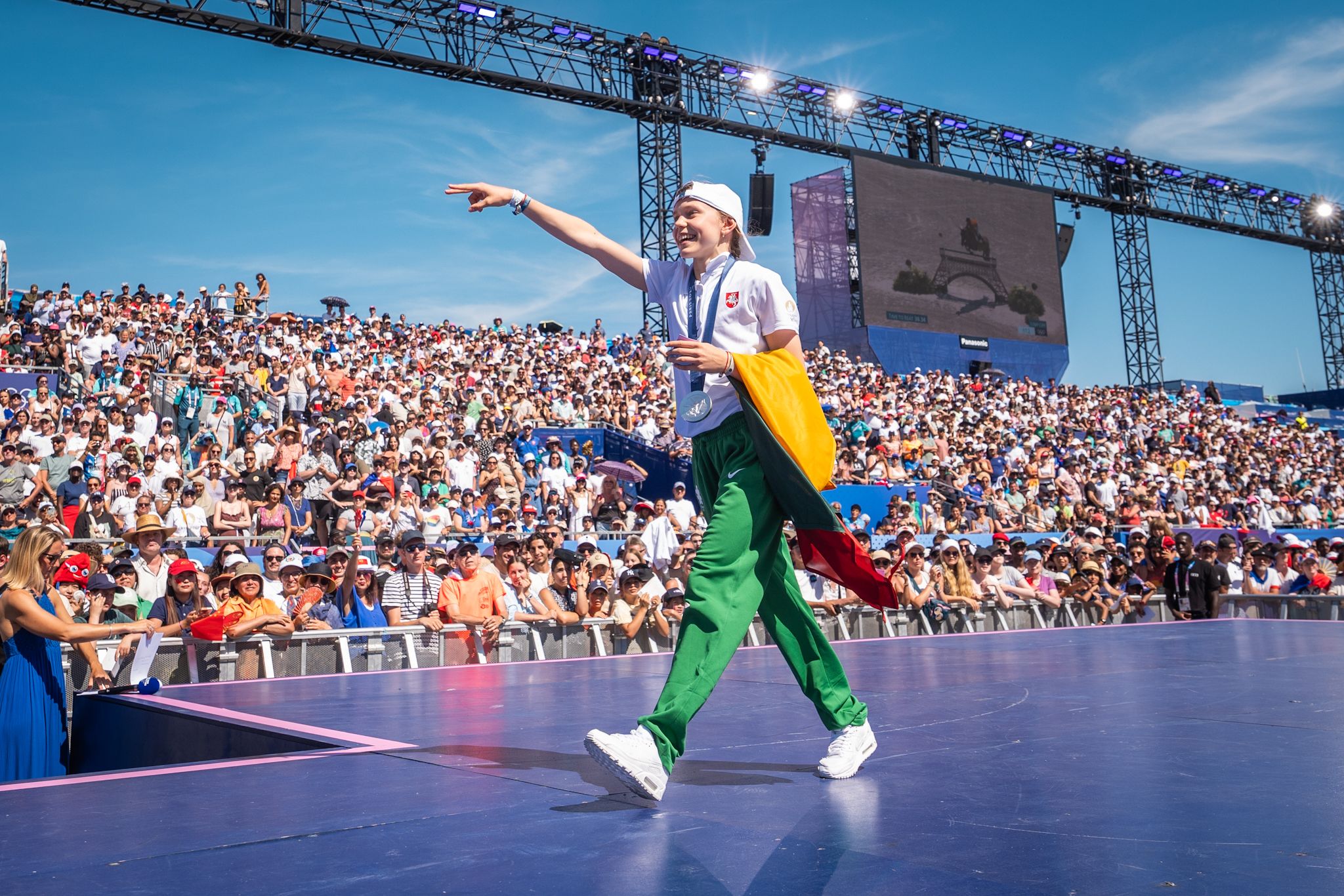 Breiko šokėja Bgirl Nicka / Vytauto Dranginio/ LTOK nuotr.