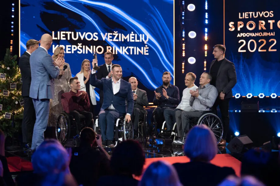 Lietuvos vežimėlių krepšinio rinktinė / Manto Gudzinevičiaus nuotr.