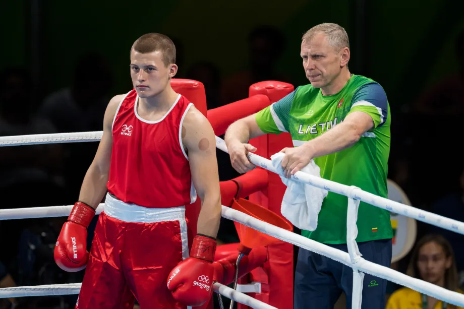 E.Stanionis ir V.Bružas Rio de Žaneiro olimpinėse žaidynėse (Alfredo Pliadžio nuotr.)