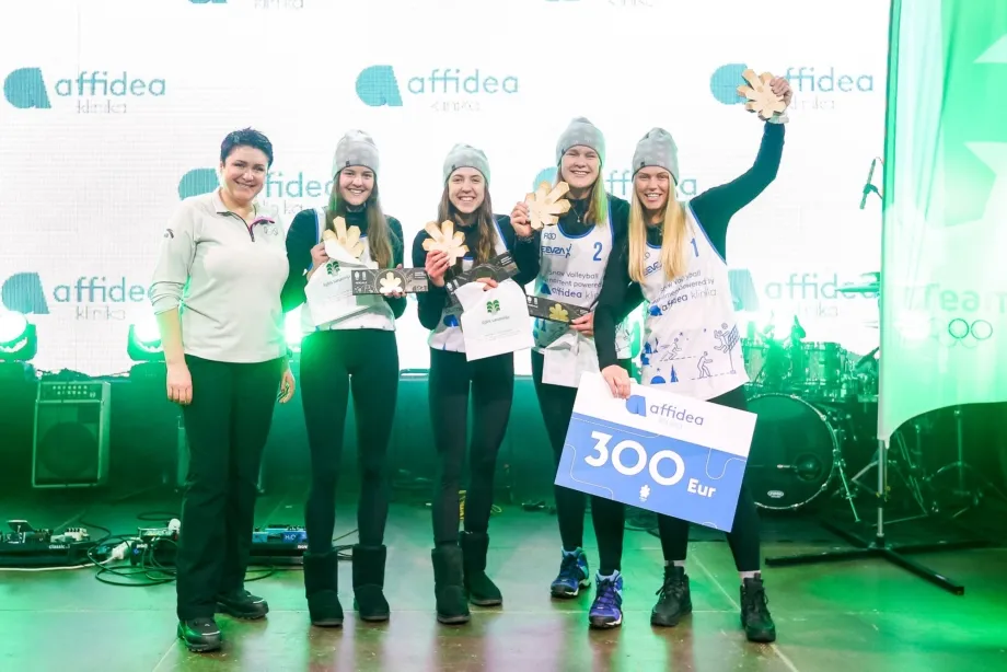 „Audimas Volley team“ – Vytenė Vitkauskaitė, Urtė Andriukaitytė, Gerda Grudzinskaitė, Rugilė Grudzinskaitė
