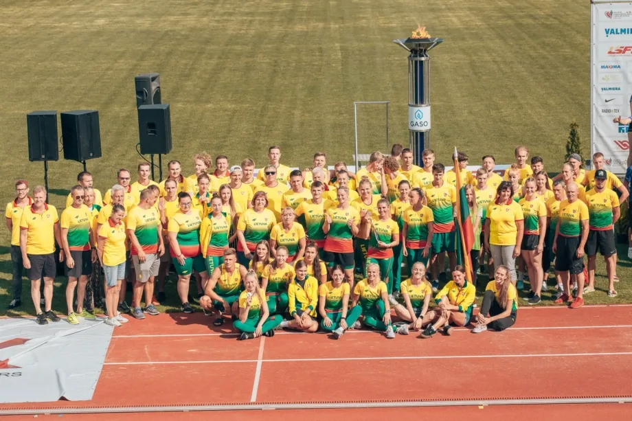 Lietuvos lengvosios atletikos rinktinė Baltijos šalių čempionate (D. Sodaičio nuotr.)