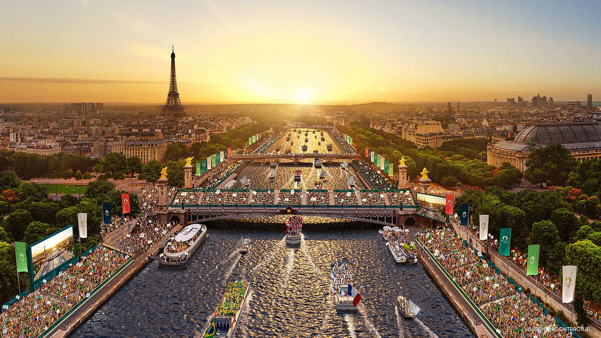 Atidarymo ceremonijos vizualizacija/Paris2024 nuotr.
