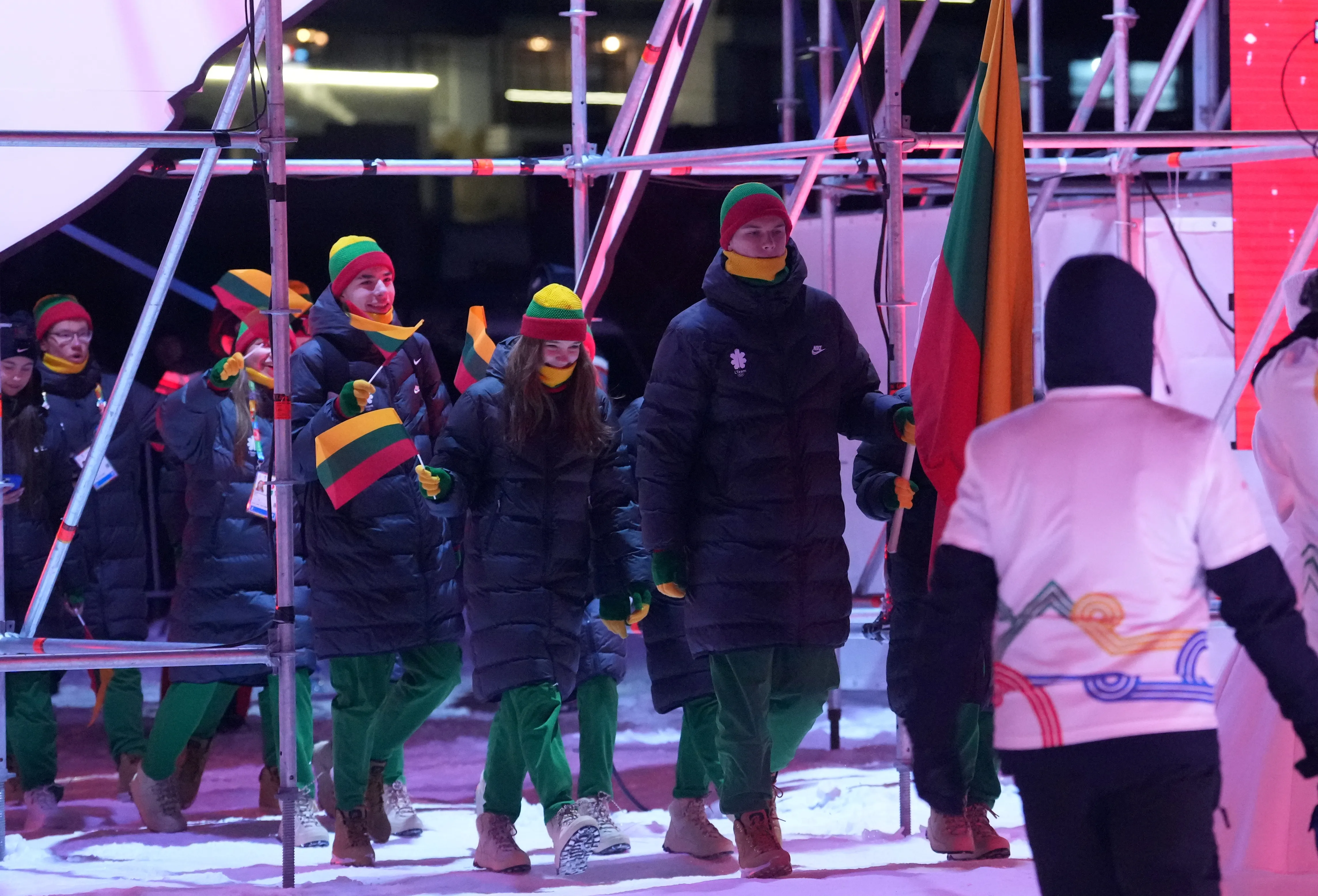 Lietuvos komanda Europos jaunimo žiemos olimpiniame festivalyje / Edijs Palens nuotr.