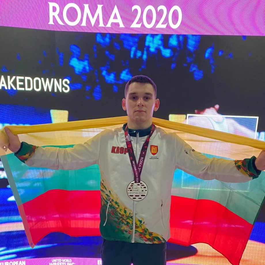 Imtynininkas K.Šleiva yra iškovojęs ne vieną medalį tarptautinėse kariškių varžybose. imtynes.lt nuotr.