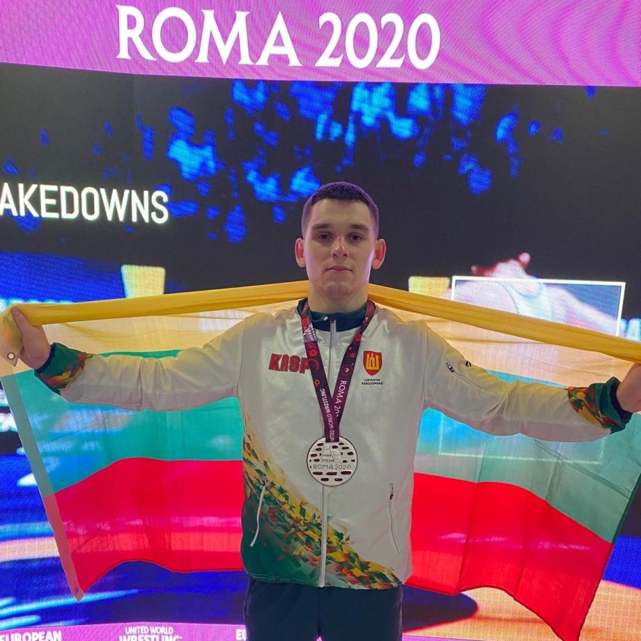 Imtynininkas K.Šleiva yra iškovojęs ne vieną medalį tarptautinėse kariškių varžybose. imtynes.lt nuotr.