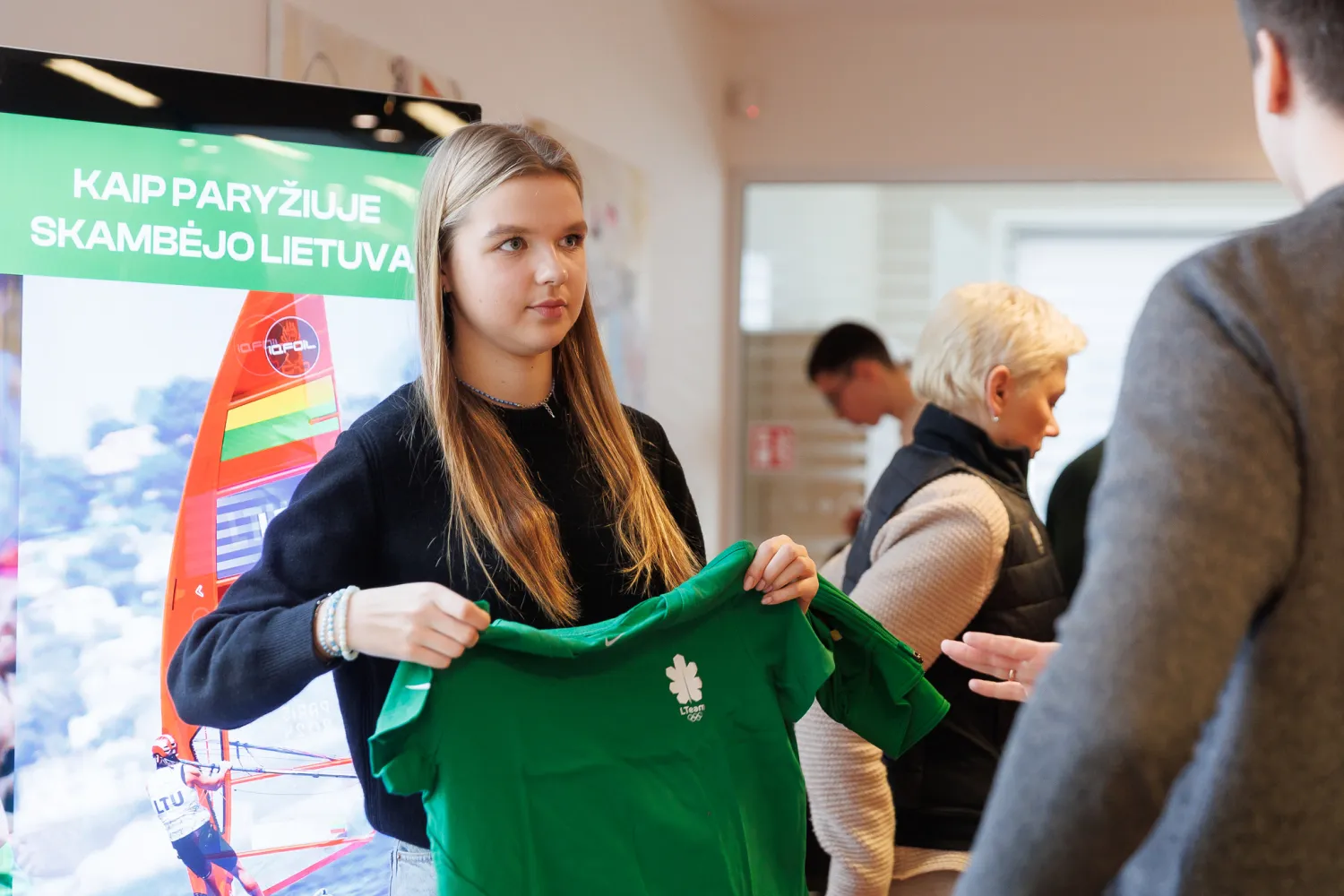 Sportininkai gavo savo rinktinės aprangas / Elvio Žaldario / LTOK nuotr.