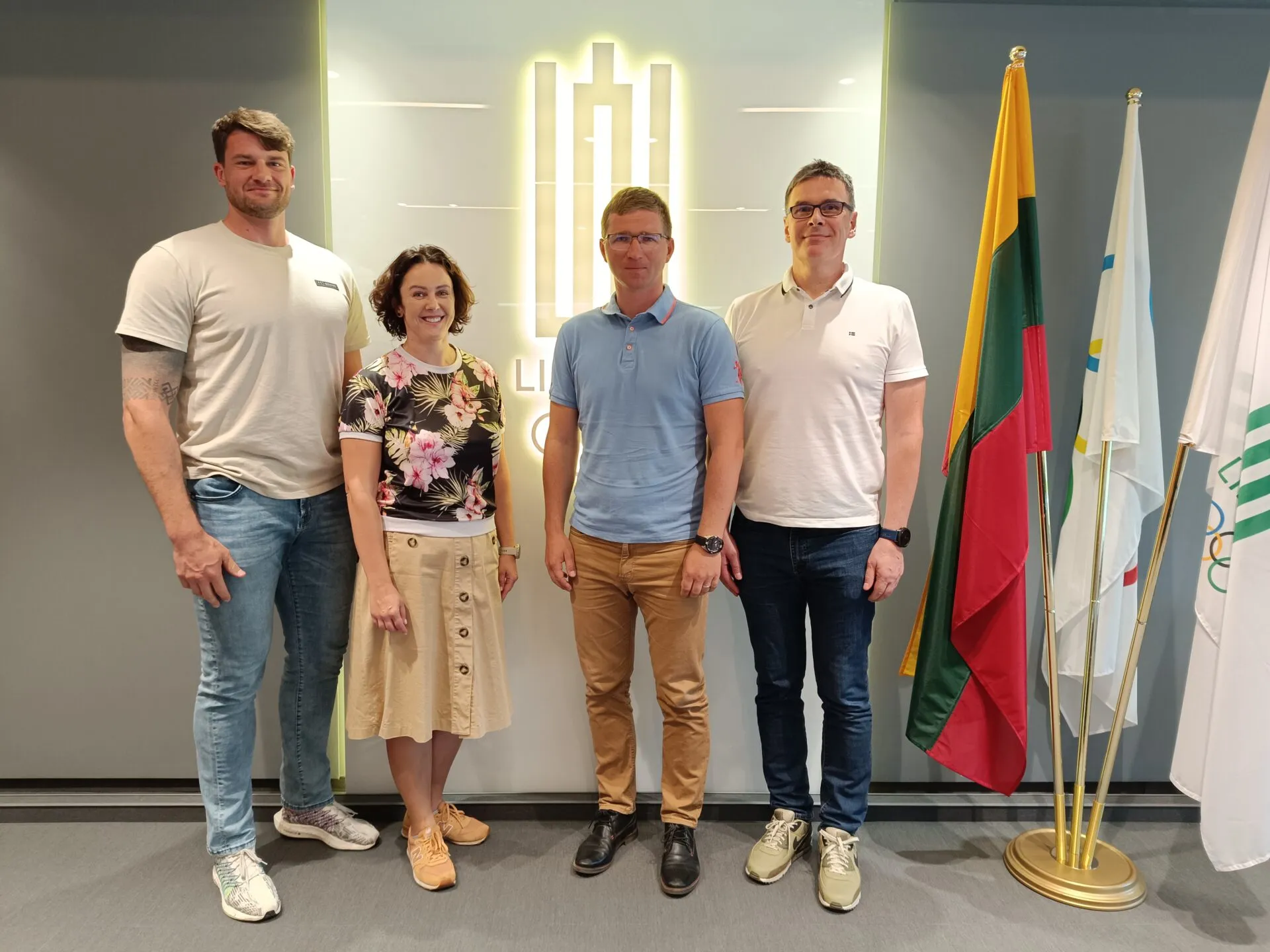 LTOK lankėsi Lietuvos irklavimo federacijos atstovai Saulius Ritter ir Mykolas Masilionis / LTOK nuotr.