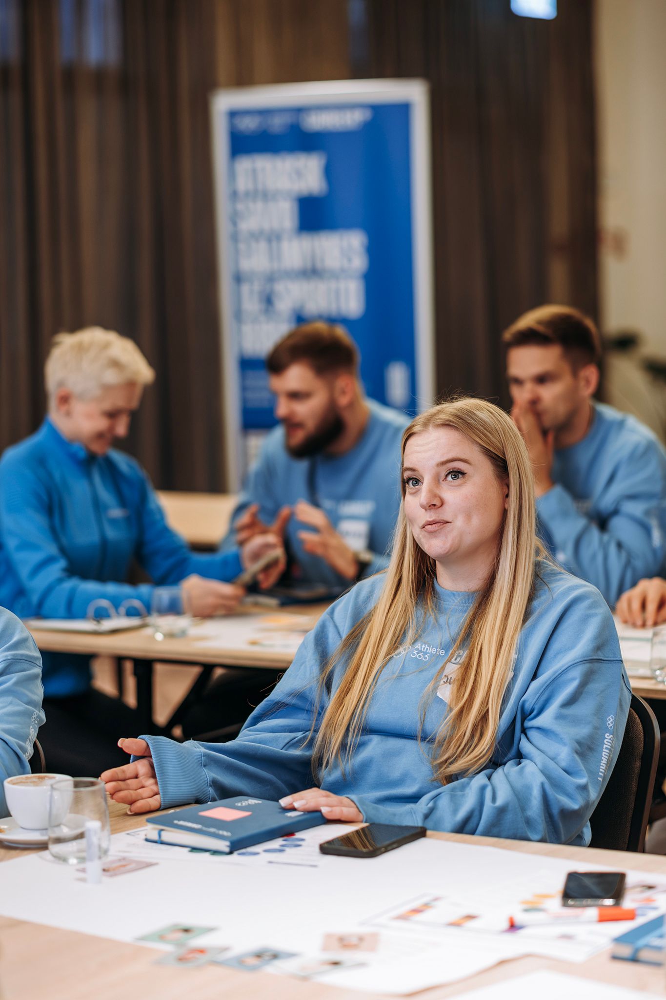 Olimpietė raitelė Justina Vanagaitė LTOK mokymuose / G. Vaisėtaitės / LTOK nuotr.
