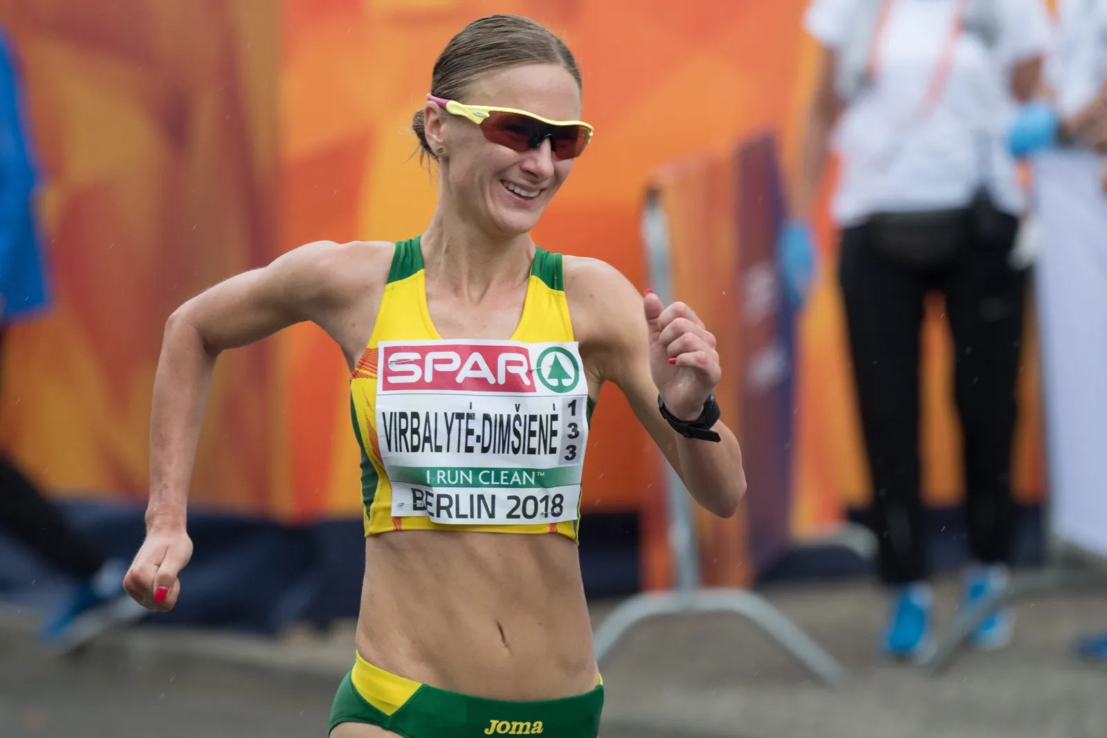 Brigita Virbalytė-Dimšienė  Europos čempionate, 2018 m. / Alfredo Pliadžio nuotr.