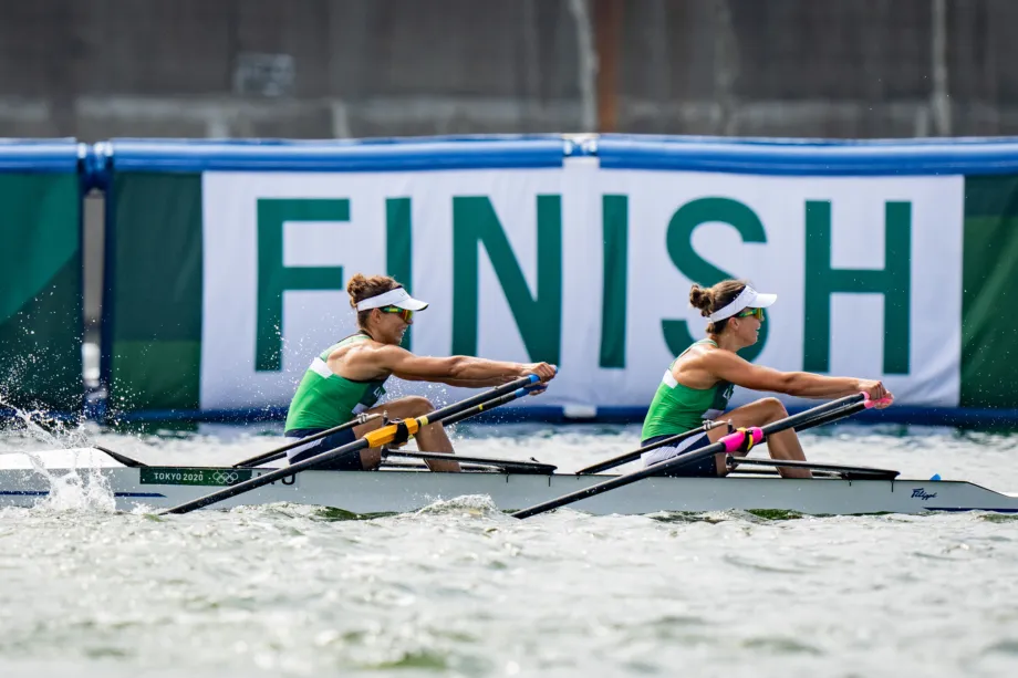 D.Karalienė ir M.Valčiukaitė Tokijo žaidynių finale.