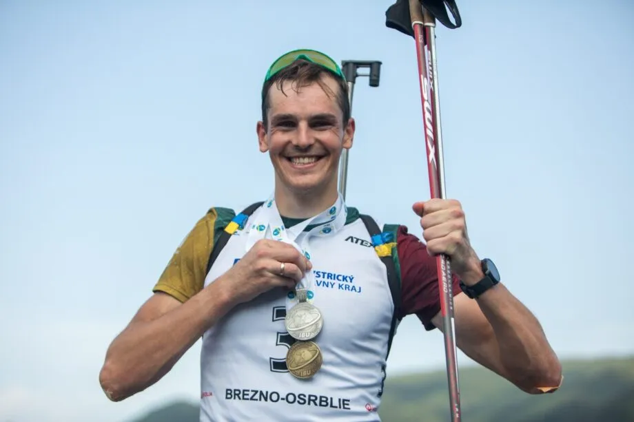 V.Strolia iškovojo net du medalius šių metų vasaros biatlono čempionate (Dmytro Jevenkos nuotr.)