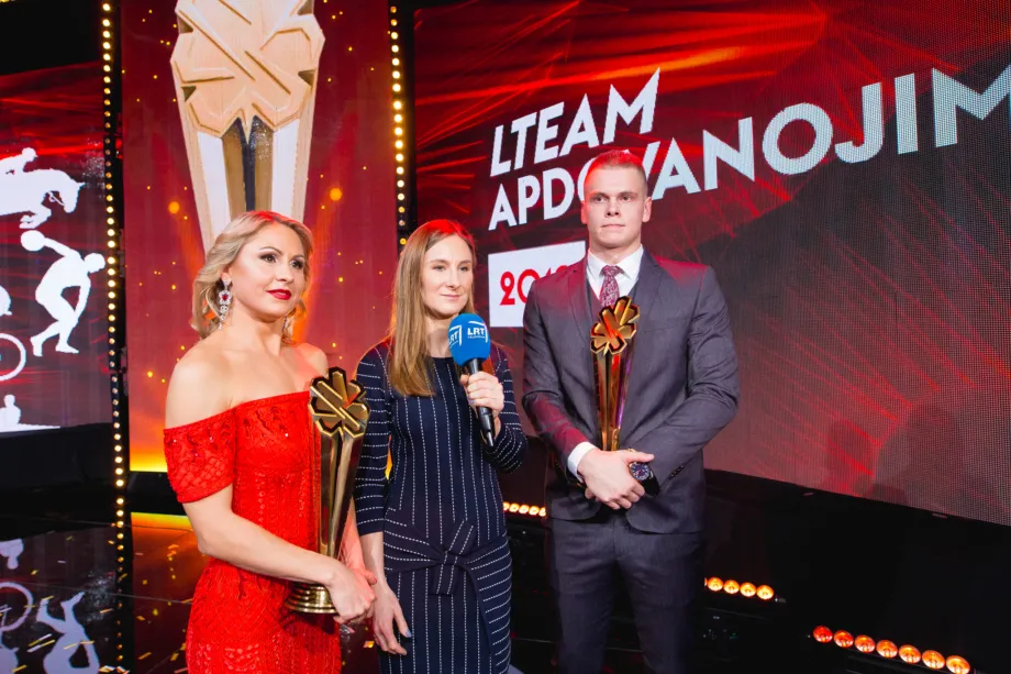 Brigita kalbina 2019 metų LTeam Apdovanojimų laureatus (E.Žaldario nuotr.)